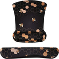 Mouse Pad with Wrist Rest, Keyboard Wrist Rest Mouse Wrist Rest, Made of Memory Foam, Easy Typing and Relieve Wrist Pain, Perfect for Computer Keyboard Office (A-Honeycomb)