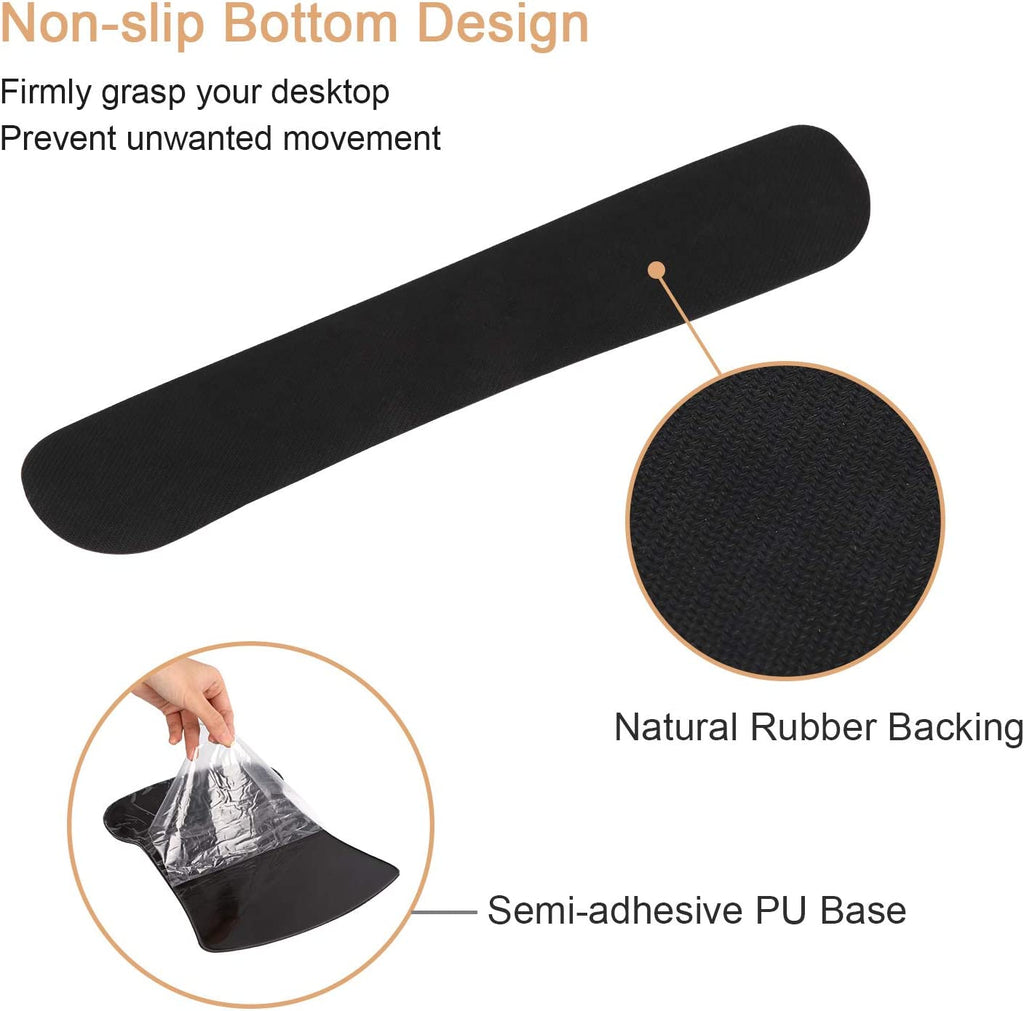 Mouse Pad with Wrist Rest, Keyboard Wrist Rest Mouse Wrist Rest, Made of Memory Foam, Easy Typing and Relieve Wrist Pain, Perfect for Computer Keyboard Office (A-Honeycomb)